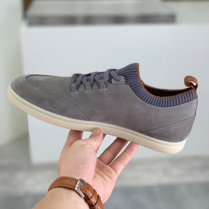 LP SOHO WALK TRAINERS IN LIGHT GRAY SUEDE