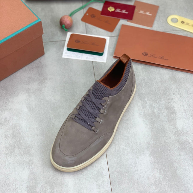 LP SOHO WALK TRAINERS IN LIGHT GRAY SUEDE