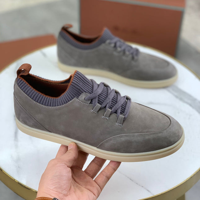 LP SOHO WALK TRAINERS IN LIGHT GRAY SUEDE