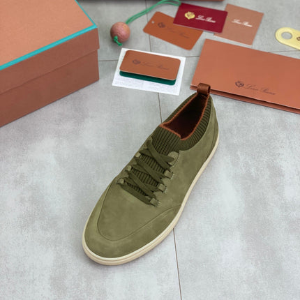 LP SOHO WALK TRAINERS IN OLIVE SUEDE
