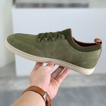 LP SOHO WALK TRAINERS IN OLIVE SUEDE