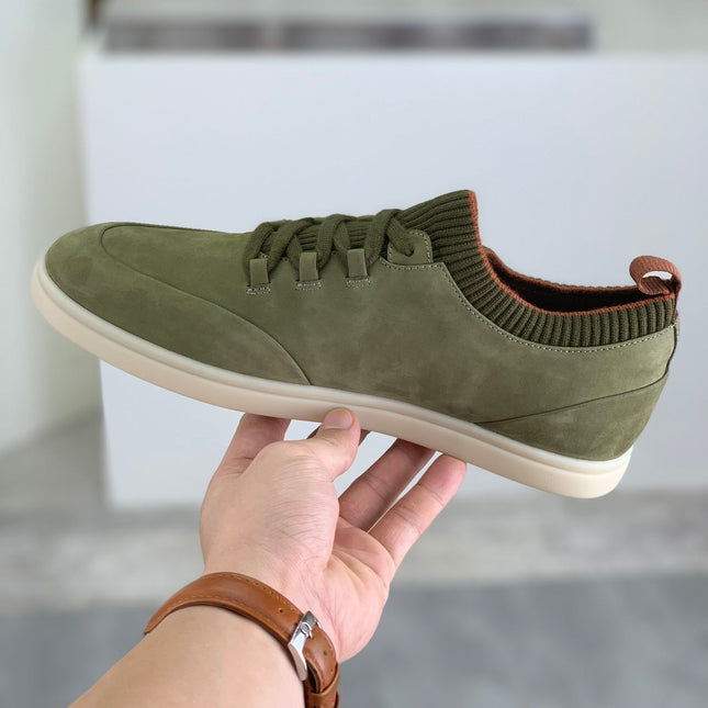LP SOHO WALK TRAINERS IN OLIVE SUEDE