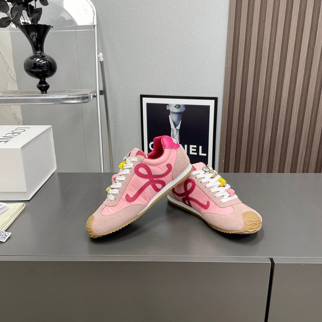 BALLET RUNNER 2.0 IN PINK PASTEL SUEDE AND LYCRA FABRIC