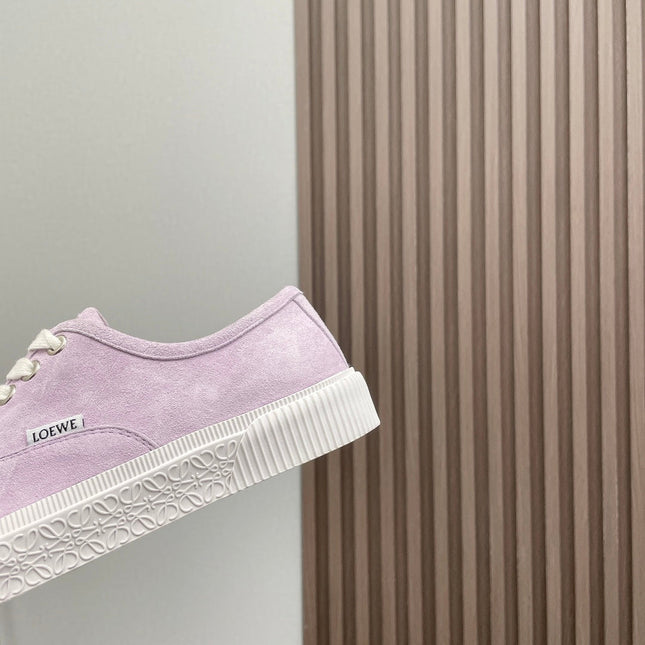 TERRA VULCA LACE-UP SNEAKER IN PASTEL PURPLE SUEDE