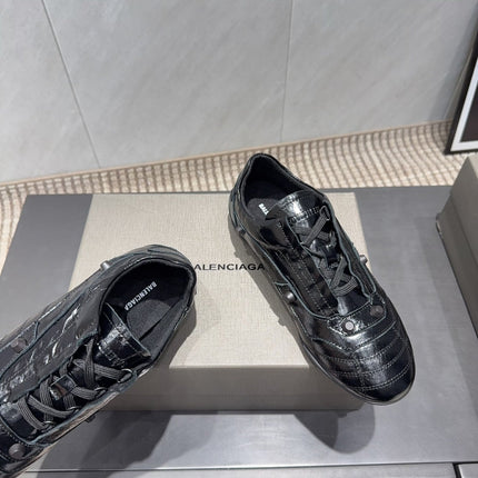 BALENCIAGA 25S SNEAKER IN BLACK CALFSKIN