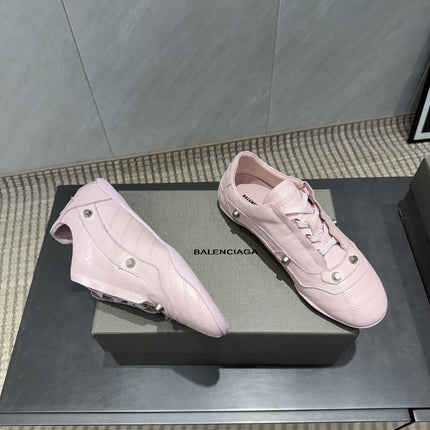 BALENCIAGA 25S SNEAKER IN LIGHT PINK CALFSKIN