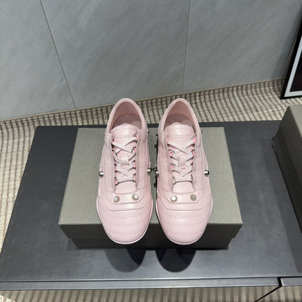BALENCIAGA 25S SNEAKER IN LIGHT PINK CALFSKIN