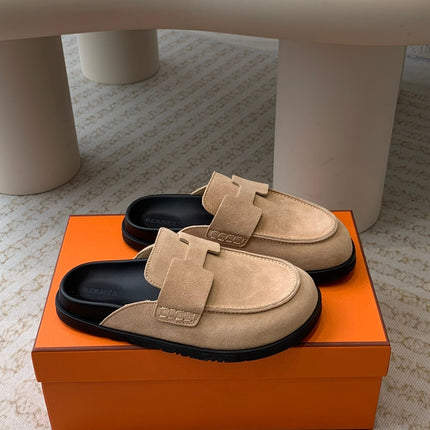 G0 MULE PASTEL PINK SUEDE