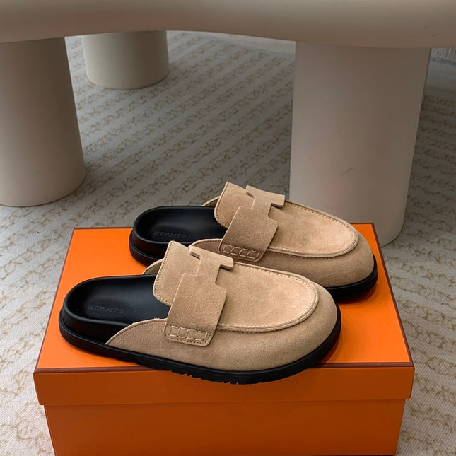 G0 MULE PASTEL PINK SUEDE