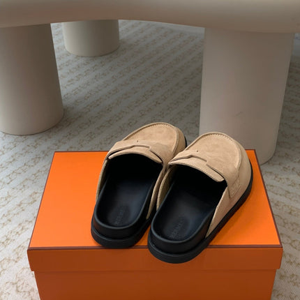 G0 MULE PASTEL PINK SUEDE