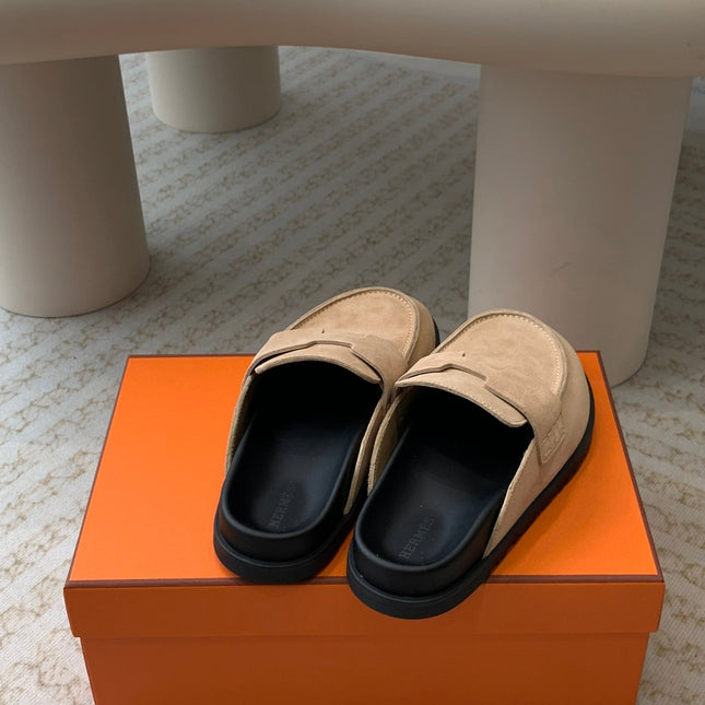 G0 MULE PASTEL PINK SUEDE