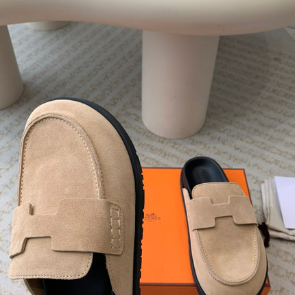 G0 MULE PASTEL PINK SUEDE