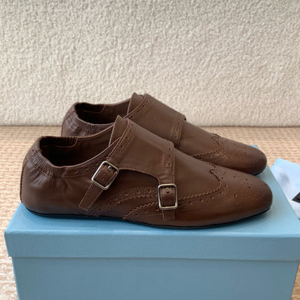 MONK STRAP IN DARK BROWN CALFSKIN