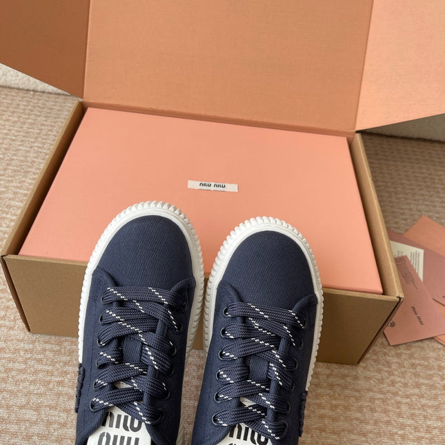 WASH SNEAKER MULES IN DARK NAVY DENIM