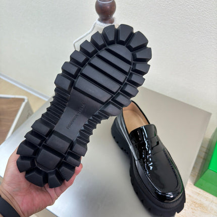 HADDOCK MOCCASIN IN BLACK PATENT CALFSKIN