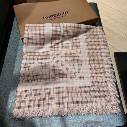 BBR SCARF 130 CM IN SILK MIX WOOL 481155