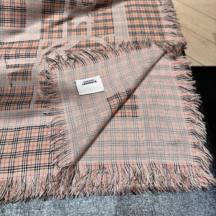 BBR SCARF 130 CM IN SILK MIX WOOL 481155