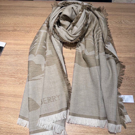BBR SCARF 180 CM IN SILK MIX WOOL 481160