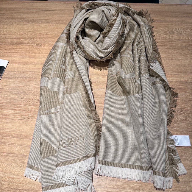 BBR SCARF 180 CM IN SILK MIX WOOL 481160