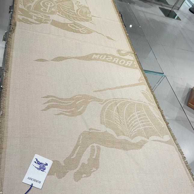 BBR SCARF 180 CM IN SILK MIX WOOL 481161