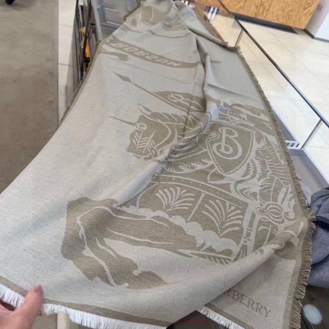 BBR SCARF 180 CM IN SILK MIX WOOL 481161