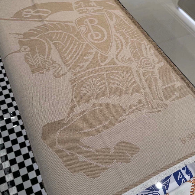 BBR SCARF 180 CM IN SILK MIX WOOL 481161