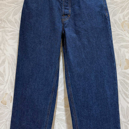 Gucci Old Flower Waist Jeans Blue Cotton