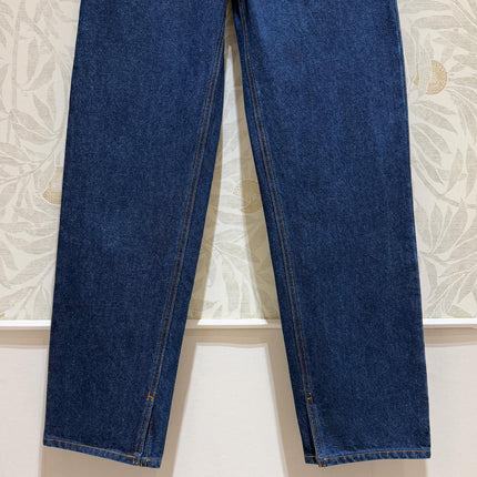 Gucci Old Flower Waist Jeans Blue Cotton