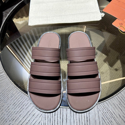 LP NAHA SANDAL CHOCOLATE LAMBSKIN