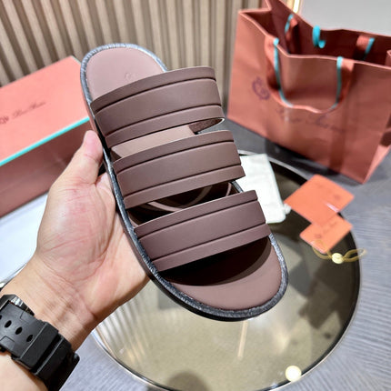 LP NAHA SANDAL CHOCOLATE LAMBSKIN