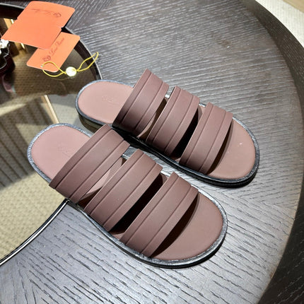LP NAHA SANDAL CHOCOLATE LAMBSKIN