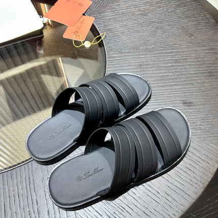 LP NAHA SANDAL BLACK LAMBSKIN