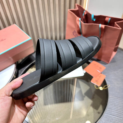 LP NAHA SANDAL BLACK LAMBSKIN