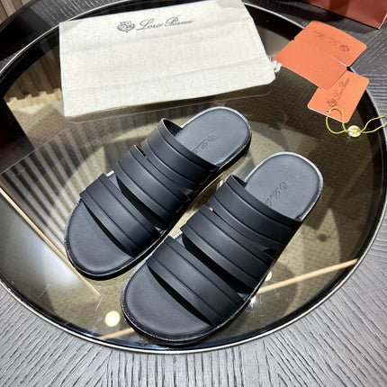 LP NAHA SANDAL BLACK LAMBSKIN