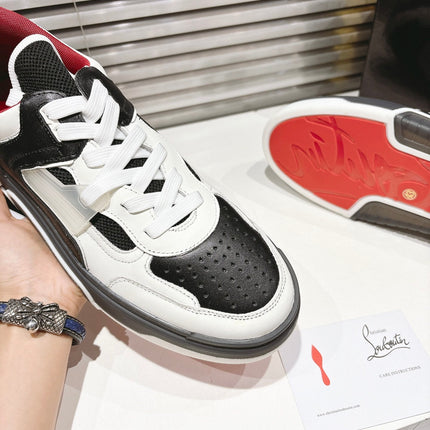 CL SNEAKER IN BLACK AND WHITE CALFSKIN 323158