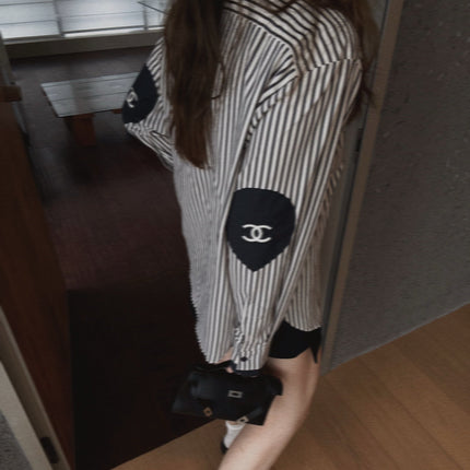 CHANEL 25S STRIPED SHIRT STYLE 103