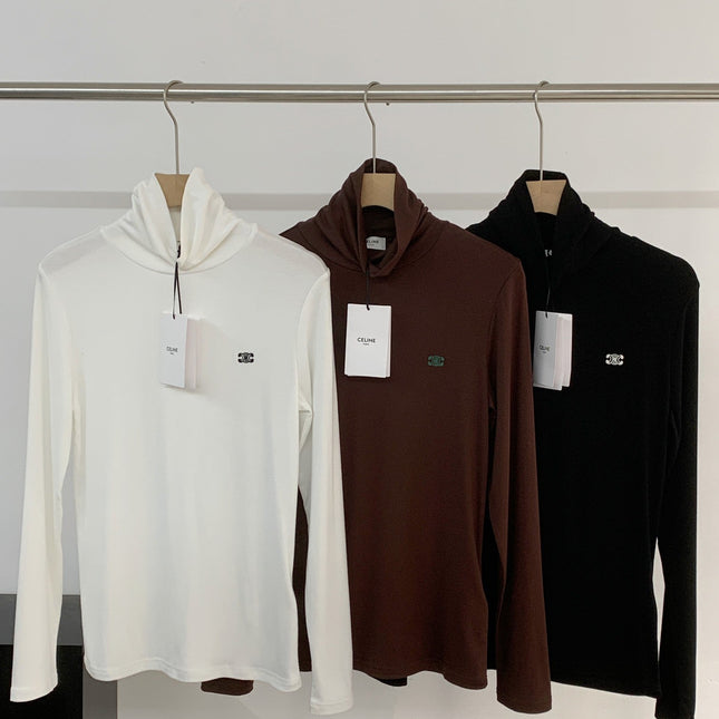 CELINE 25S EMBROIDERED LONG-SLEEVE T-SHIRT 0037