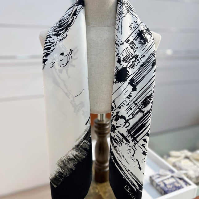 DIOR SCARF 90 CM IN SILK 603565
