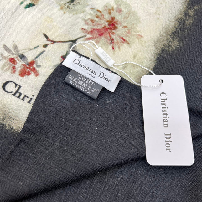 DIOR SCARF 140 CM IN WOOL MIX SILK FABRIC 708384