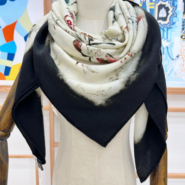 DIOR SCARF 140 CM IN WOOL MIX SILK FABRIC 708384