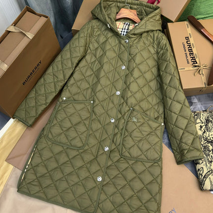 BURBERRY 25S LONG HOODED COAT 063