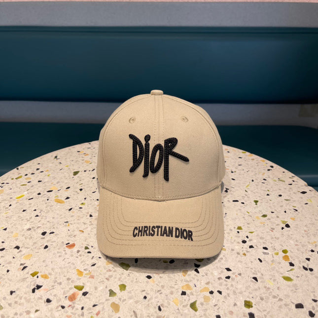 DIOR BASEBALL CAP IN BEIGE COTTON 427796