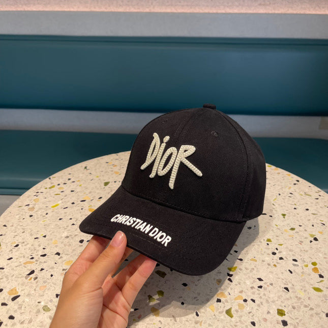 DIOR BASEBALL CAP IN BLACK COTTON 427797
