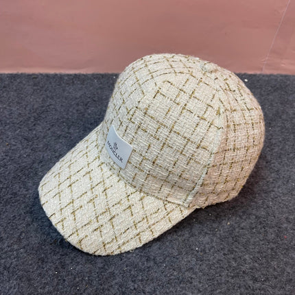 BASEBALL CAP IN BEIGE CREAM TWEED 437707