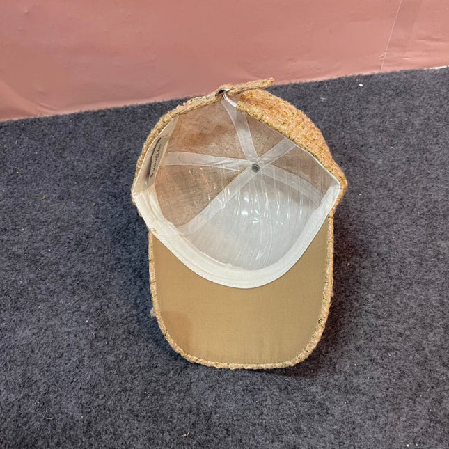 BASEBALL CAP IN SAND YELLOW TWEED 437708