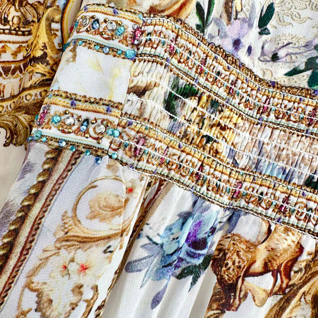 V-NECK MAXI DRESS 266476