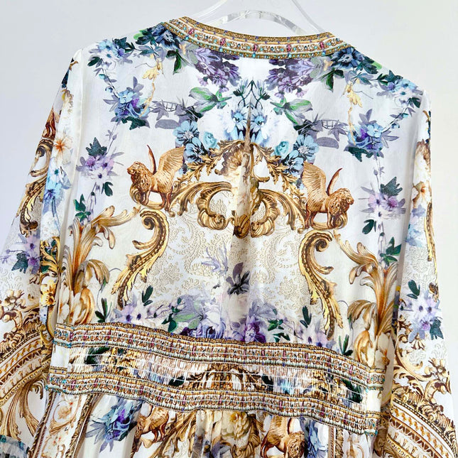 V-NECK MAXI DRESS 266476