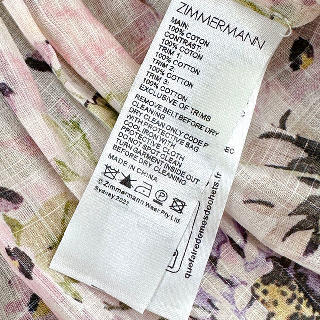 ZIMMERMANN OFF-SHOULDER LACE MINI DRESS 270351