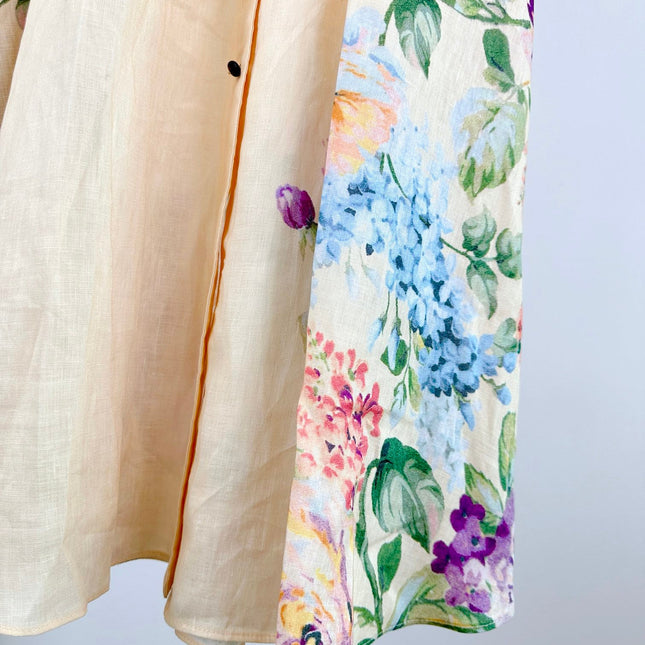 HALLIDAY TUCKED SHIRT DRESS 25S IN LINEN 266345