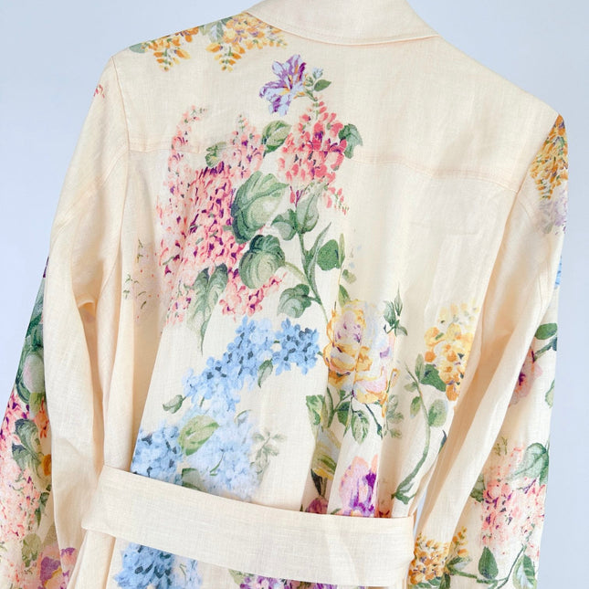 HALLIDAY TUCKED SHIRT DRESS 25S IN LINEN 266345